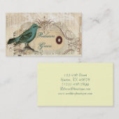 Vogel-Paris-Mode des französischen Landes Visitenkarte (Vorne/Hinten)