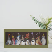 Vogel-Party auf #10-Flachkarte Einladung (Stehend Vorderseite)