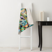Vögel Patchwork-Muster Sherpadecke (Beispiel)