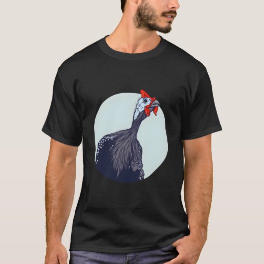 Vogel Perlhuhn T-Shirt (Vorderseite)