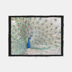 Vogel-Pfau-Tiertier-Fleece-Decke Fleecedecke