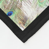 Vogel-Pfau-Tiertier-Fleece-Decke Fleecedecke (Ecke)