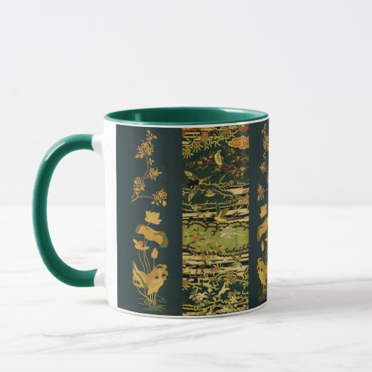 Vögel,Phoenix blühende Baumzweige Lotus Blume Tasse (Links)