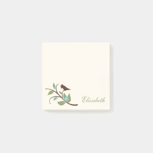 Vogel Post-it Klebezettel (Vorderseite)