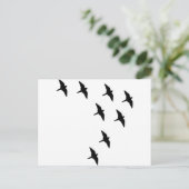 Vögel Postkarte (Stehend Vorderseite)