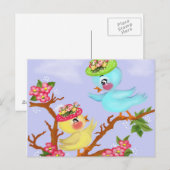 Vögel Postkarte (Vorne/Hinten)