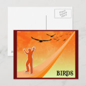 Vögel Postkarte (Vorne/Hinten)