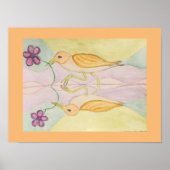 Vögel reflektieren poster (Vorne)