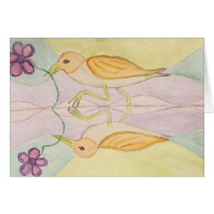 Vögel reflektieren sich