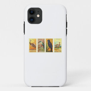 Vogel-Retro-Zeichnungen Case-Mate iPhone Hülle