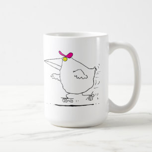 Vogel-Rollen-Skaten Kaffeetasse