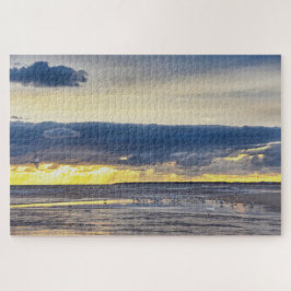 Vögel sammeln sich am Strand von Florida bei Sonne Puzzle