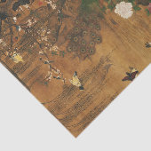 Vögel sammeln sich unter der Frühlingsdekoupage Seidenpapier (Ausschnitt)