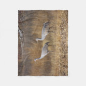 Vögel Sandhill streckt Tier-Fleece-Decke Fleecedecke (Vorderseite)
