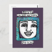 Vögel sangen Postkarte (Vorne/Hinten)