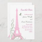 Vögel Save the Date lieben (Vorne/Hinten)