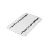 Vögel & Schildkröten Badematte (Schrägansicht)