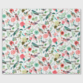 Vögel | Schleifpapier Geschenkpapier (Flach)