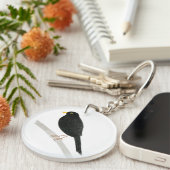 Vogel Schlüsselanhänger Amsel (Vorderseite rechts)