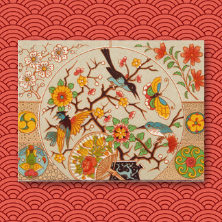 Vögel & Schmetterlinge Postkarte