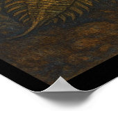 Vögel, Schmetterlinge und uralter Ozean Poster (Ecke)