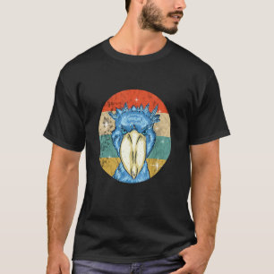 Vogel  Schuhschnabel Vogel Retro Vintage Afrikanis T-Shirt