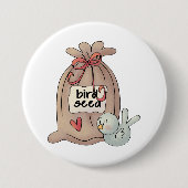 Vogel Seed Bag mit Bow und Herz Button (Vorderseite)