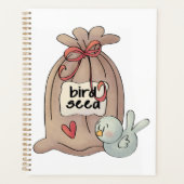 Vogel Seed Bag mit Bow und Herz Planer (Vorderseite)