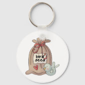 Vogel Seed Bag mit Bow und Herz Schlüsselanhänger (Vorderseite)