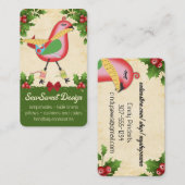 Vogel-Seeking Weihnachtshandwerk Show Visitenkarte (Vorne/Hinten)