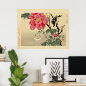 Vögel sehen Schmetterling Poster (Heimbüro)