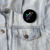 Vögel Semicolon Geschenk Suizidprävention Bewussts Button (Beispiel)