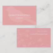 Vogel-Silhouette-Geschäfts-Karte Visitenkarte (Vorne/Hinten)