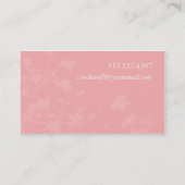 Vogel-Silhouette-Geschäfts-Karte Visitenkarte (Rückseite)