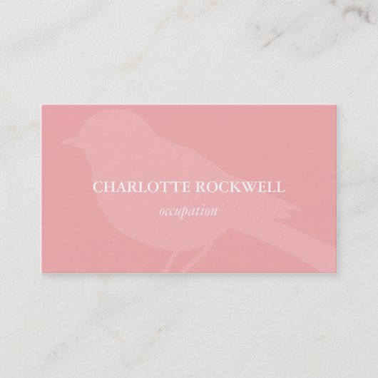 Vogel-Silhouette-Geschäfts-Karte Visitenkarte (Vorderseite)