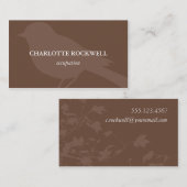 Vogel-Silhouette-Geschäfts-Karte Visitenkarte (Vorne/Hinten)