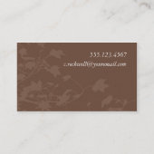 Vogel-Silhouette-Geschäfts-Karte Visitenkarte (Rückseite)