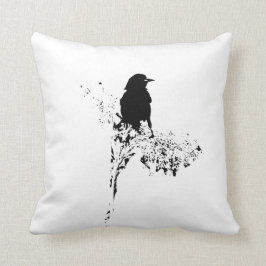 Vogel-Silhouette Kissen