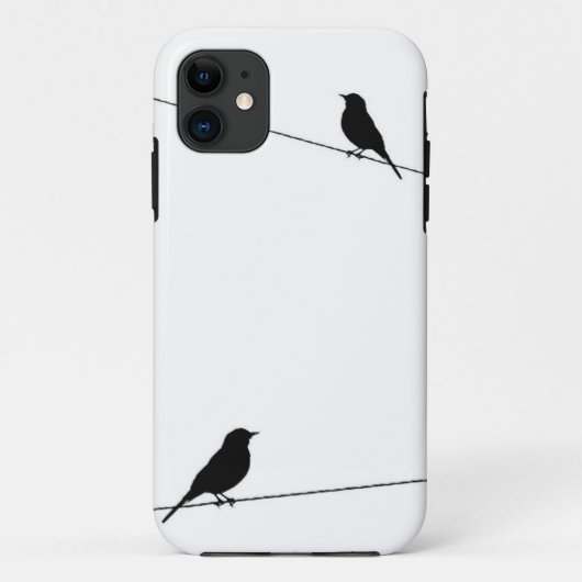 Vogel-Silhouetten auf Draht Case-Mate iPhone Hülle (Rückseite)