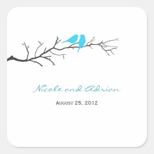 Vögel Silhouetten bevorzugen Sticker oder Umschlag