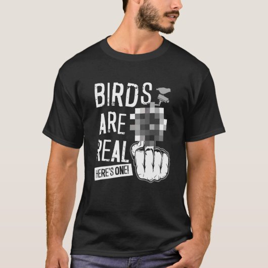 Vögel sind echt T-Shirt (Vorderseite)