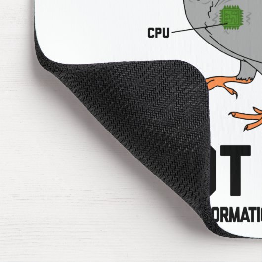 Vögel sind keine echte Spiontaube Funny Drone Mousepad (Ecke)