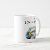 Vögel sind mein Ding (Adler) Kaffeetasse (VorderseiteRechts)
