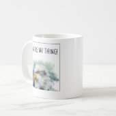 Vögel sind mein Ding (Adler) Kaffeetasse (Vorderseite Links)