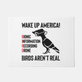 Vögel sind nicht real - wenn sie fliegen, spionier fußmatte (Vorderseite)