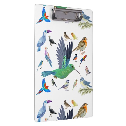 Vögel sind schöne Tiere Klemmbrett (Rechts)