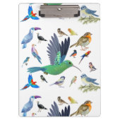 Vögel sind schöne Tiere Klemmbrett (Vorderseite)