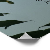 Vogel singen, danke Lord! Poster (Ecke)