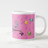 Vögel singen Jumbo-Tasse (Rechts)