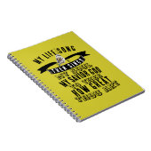 Vogel singen, wie toll du Art Mustard gelb Notizblock (Rechte Seite)